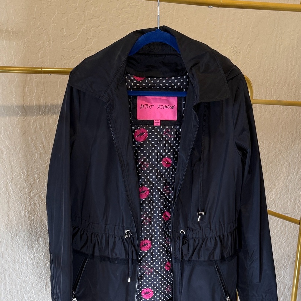 Betsey Johnson Black Utility Jacket